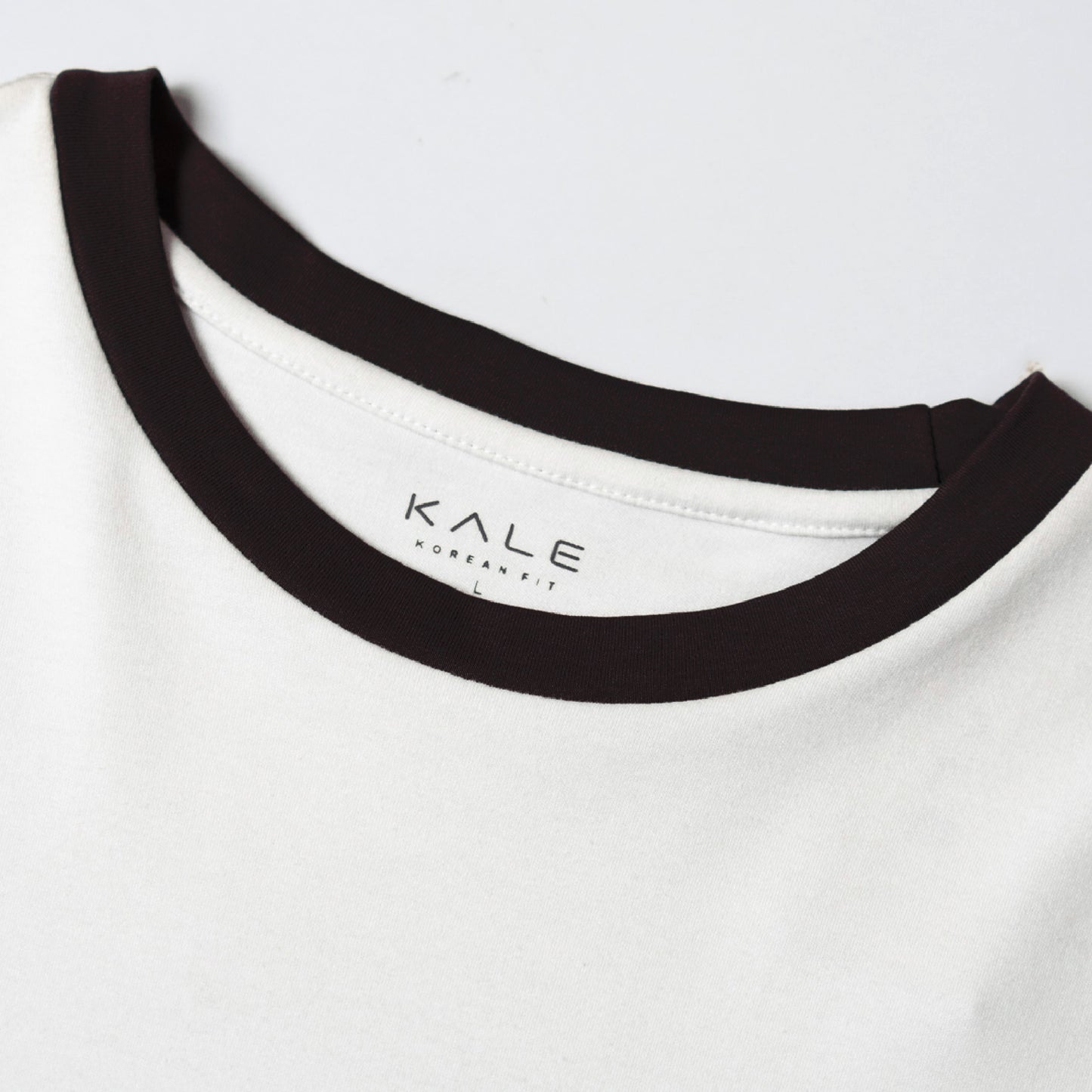 T-Shirt RINGER White Black